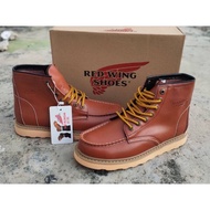 Red Wing Premium Clic Genuine Leather MiddleCut Boots / Kasut Cowboy Boot Red Wing