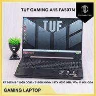 ASUS TUF GAMING A15 FA507N 144Hz R7 7435HS 16GB DDR5 RAM 512GB NVMe SSD RTX 4050 6GB GPU Win 11 HSL 