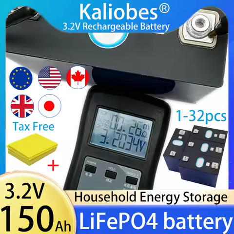 New 3.2V 150Ah Rechargeable Lifepo4 Battery 3C lithium iron phosphate Cells DIY 12V 24V 36V 48V E-ca