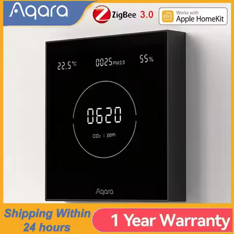 Aqara Air Quality Monitor Panel S1 Omni Directional Air CO2 PM2.5 Temperature Humidity Monitoring Fo