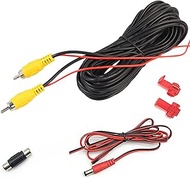 YIMU Backup Camera Cable,Car Reverse Rear View Camera Video Cable with Detection Wire(26FT/8Meters),