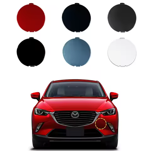 Front Bumper Tow Hook Cover Cap For Mazda CX3 DK CX-3 2014-2023 Trailer Cover Cap DK8A-50A12 DK8A-50