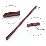 54CM Long Handle Design Shoe Horn Durable Wooden Shoe Horn for Seniors Shoe Lifter Home Use Tools Ba