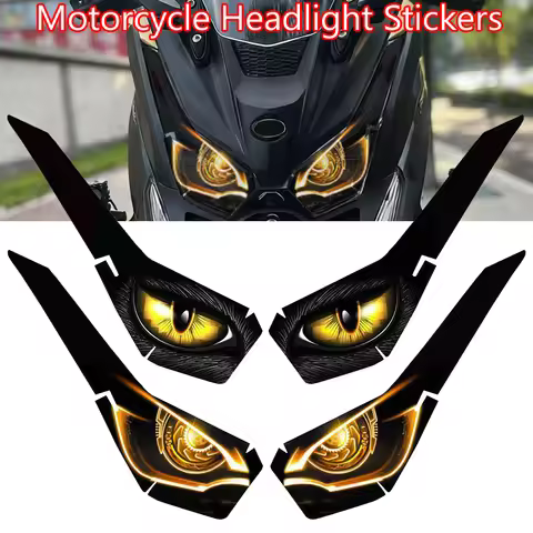 For KYMCO XCITING S250 ST250 S350 X350 TDX360 Motorcycle Headlight Stickers Protective Decals Waterp