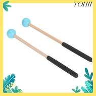 YOHII ​Multifunctional Mallet​, ​Wood Handle​ ​Rubber Head​ Percussion Mallet​, White/Blue/Black ​8 