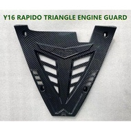 Y16ZR Y16 RAPIDO TRIANGLE ENGINE GUARD [[ CARBON ]]