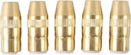 5X Slim Brass Nozzle Centerfire NS-1218B 1/2" 1/8" Recess Compatible With Bernard MIG Welding G-Gun