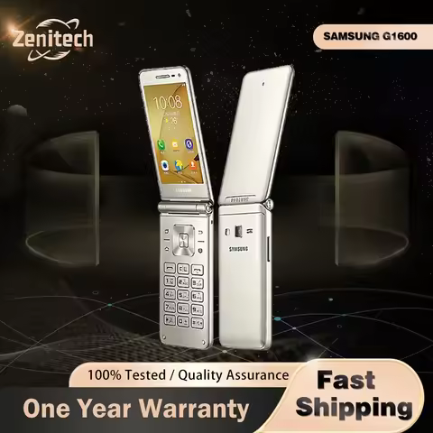 Original Samsung Galaxy Folder G1600(2016) 4G CellPhone 3.8'' 2GB RAM 16GB ROM Dual SIM Android Flip