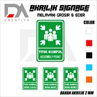 Acrylic Assembly Point Sign (Assembly Point)