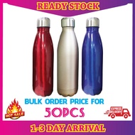 (Bulk Order Price -50pcs) Freemiums Stainless Steel 500ml Sport Bottle / Tall FM Bottle ( Local Read