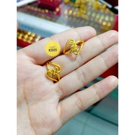 24K GOLD PLATED RING & 24K CRYSTAL PLATED