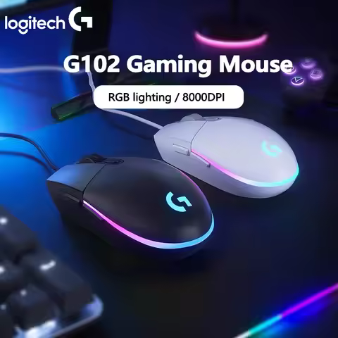 Logitech G102/G203 RGB Gaming Mouse 200-8000 DPI LIGHTSYNC Gaming Mouse Sync with Screen for LOL CS