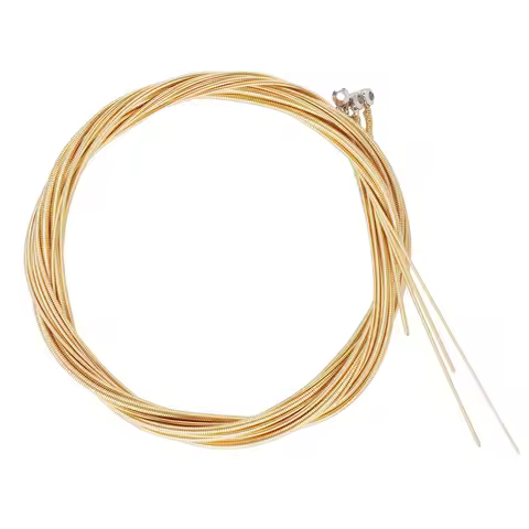 1 set 1 Set Of Strings Acoustic String Replacement Durable Wooden Strings For Acoustic Bass Bass Acc