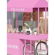 ((IN STOCK) European Style Mobile Iron Float Stall Stall Night Market Snacks Outdoor Trolley Shoppin