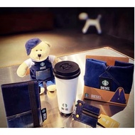 Starbucks 2020 Christmas DIESEL DIESEL Co-Branded Mug Thermos Cup with Small Bag Denim Bear Cup Hold