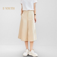 Eyouth 10146 Woman wide-leg pants high waist casual Culotte pants women