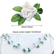 Outdoor Safe Romantic Easy To Install Exquisite Artificial Flower Environmentally Friendly Wedding Car Decoration