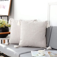 2pcs 45x45 tassel sofa cushion covers