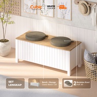 Cubic Bangku Storage Serbaguna / Kursi Panjang / GENIO BENCH 120