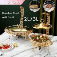 2L/3L Food Warmer Thick Gold Glass Container / Food Warmer Container / Thick Gold Glass Container / 