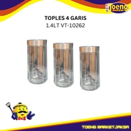 4-LINE GLASS JAR 1.4LT VT-10262+BBL