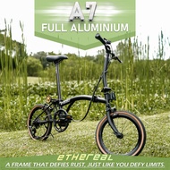 ‍️ Singapore - Ethereal A7 Trifold Folding Bike – Ultra Lightweight 10.5KG, Shimano 7-Speed, Rust-Re
