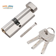 Door Hardware 80mm Security Copper Door Lock Cylinder Interior Bedroom Living Lock Handle Brass Key 