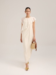 Đầm tơ bèo Mauve Orchid Cacti dress