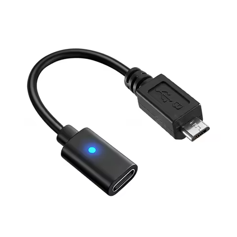 USB Type C Adapter for PlayStation Vita 2000 Game Console with LED Indicator Light (Non-PD)