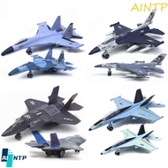 AINTP Fighter Aircraft Toy, F16 F22 F35 with Light Sound Aviao Plane Model, Tabletop Decor Collectio