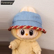 FOREVERGO Doll Hat for Dollhouse Miniature for 15-17cm Labubu Color Match Hat Kawaii Cute Doll Acces