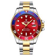 TEVISE新款 水鬼休閑石英精鋼表帶男士手表T801A圓形普通國產腕表