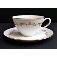 Okura Gold Scrolls Antique Cup & Saucer