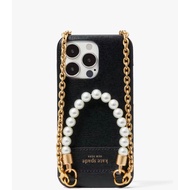 Kate Spade Pearl &amp; Pavé iPhone 13 PRO Case Crossbody AUTHENTIC