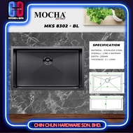 MOCHA KITCHEN SINK SINGLE BOWL MKS8302-BL