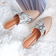 Classy Mix step casual shoes รองเท้าสวมลำลองเสริมส้น