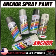 ANCHOR Spray Paint Colour (400ml) 1 Clear / 2 White / 29 Flat Black / 30 Gloss Black / 803 Silver / 