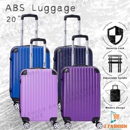 Travel Luggage bag ABS suitcase 20 inch 12inch ready stock Plain beg bagasi cabin