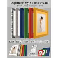 Colorful Photo Frame - 4x6/5x7/8x8/8x10/12x12/12x16, Dopamine Style / Rainbow Series Collage Gallery
