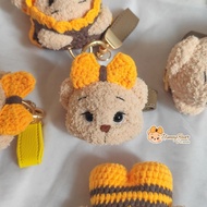 GANTUNGAN [ HONEYBEAR ] Bear Amigurumi Keychain | Bear Crochet Keychain | Teddy Bear Keychain | Bear