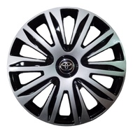 *ร้านค้าแนะนำ* * Wheel Cover ฝาครอบกระทะล้อ ขอบ R 15 นิ้ว ลาย ดุม TOYOTA ดุมดำเงิน wc83 (1 ชุด มี 4 ฝา)** **มาร้านนี่จบในที่เดียว** *