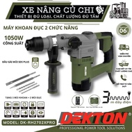 Dekton DK-RH2702XPRO 2-function chisel drill, capacity 1050W, SDS Plus bit head, impact force 4.5J