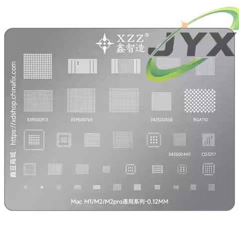 XZZ BGA stencil for Macbook M1/M2/M2pro WiFi NAND 339S00912/339S00763/343S00438/BGA110/343S00440/CD3
