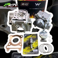 ชุดเสื้อLEAD เสื้อสูบพร้อมฝาสูบRG แคมแต่งDYY แคมแต่งช่างเดช รุ่นLEAD GIORNO PCX160 ชุดเสื้อลูกฝาหรีด