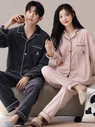 High-quality Pajamas) Couple Pajamas Autumn and Winter Island Fleece Thickened Fleece Womens Autumn 
