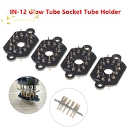 [Han-t] 1/4Pcs 12pin Ceramic Nixie Tube Holder Soet IN-12 Glow Tube Soet Tube Holder IN12 well