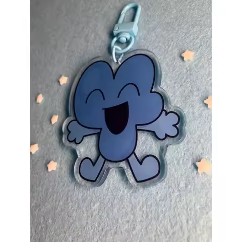 Trend 2026 Four Double-Sided Acrylic Keychain - BFDI - Object Show Kawaii cartoon game Character pen
