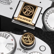 Brass Hot Shoes Cover Shutter Button for Fujifilm X-M5 XM5 X100VI X100V X-Half GFX100RF XT30 II XT50