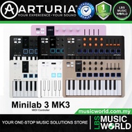Arturia MiniLab 3 25 Slim Key USB Mini Keyboard Controller (Mini Lab3)