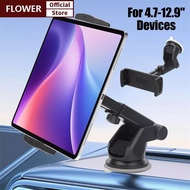 FOF Suction Cup Tablet Car Phone Holder For Samsung Galaxy Z Fold 4 3 2 Stand Adjustable Mobile Moun